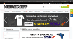 Desktop Screenshot of heromet.pl